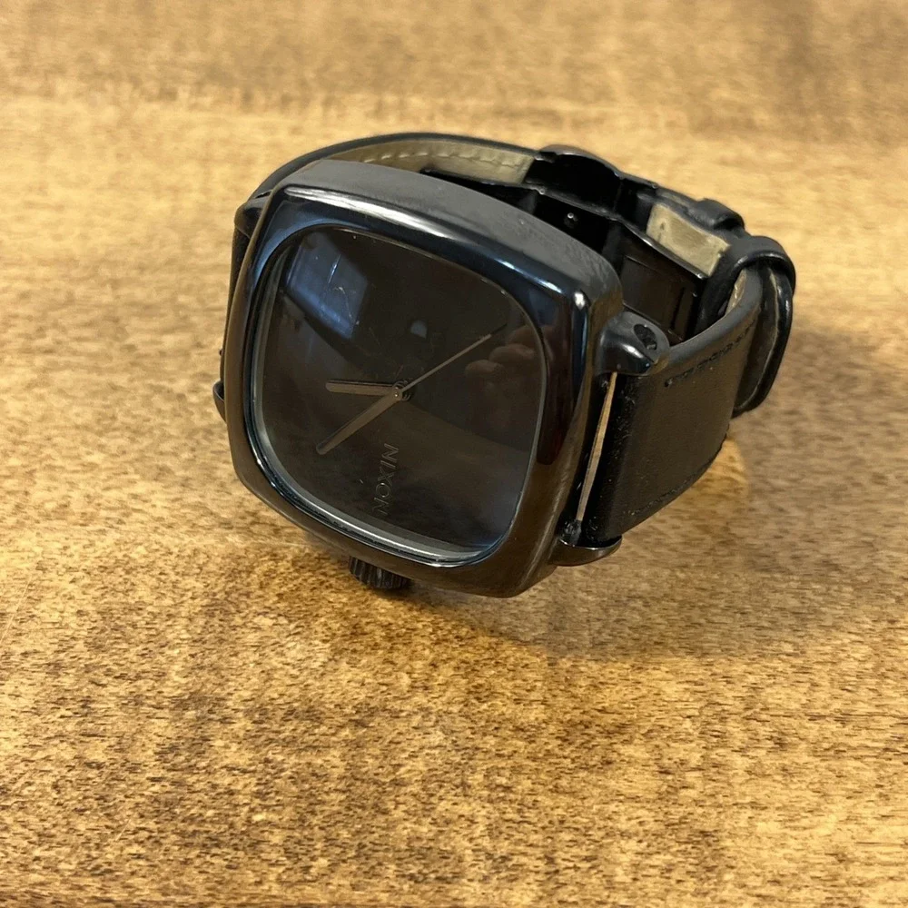 Men's Nixon Hot Stepper The Ceramic Shutter 42mm Square Case Ceramic Watch
